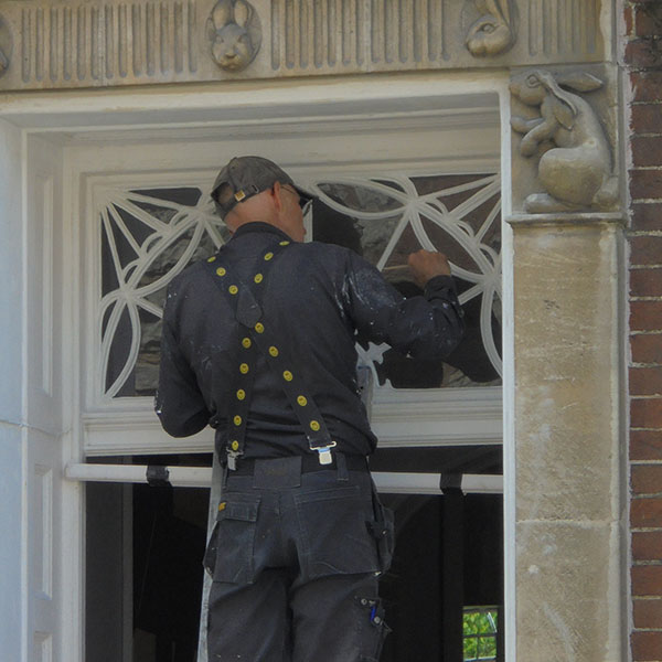 Timber Window Conservation - high quality workmanship with traditional wood repair decorating service