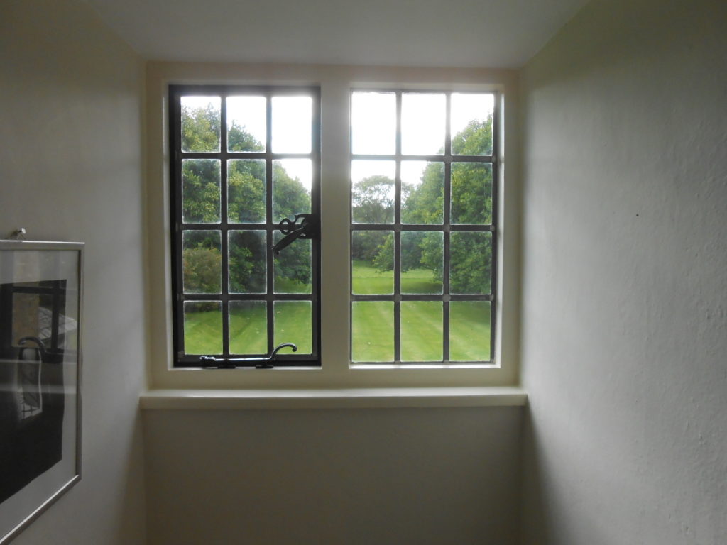 Timber Window Conservation - leaded casement wood framed windows restored and redecorated