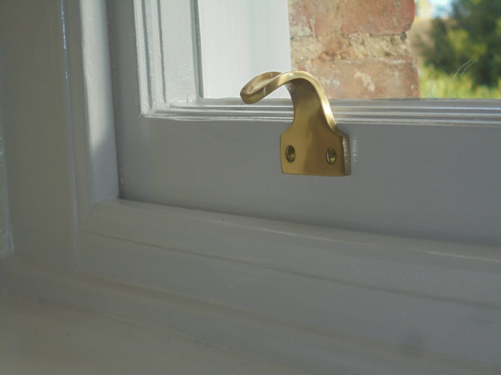 Timber Window Conservation - wood frame sash window fitting