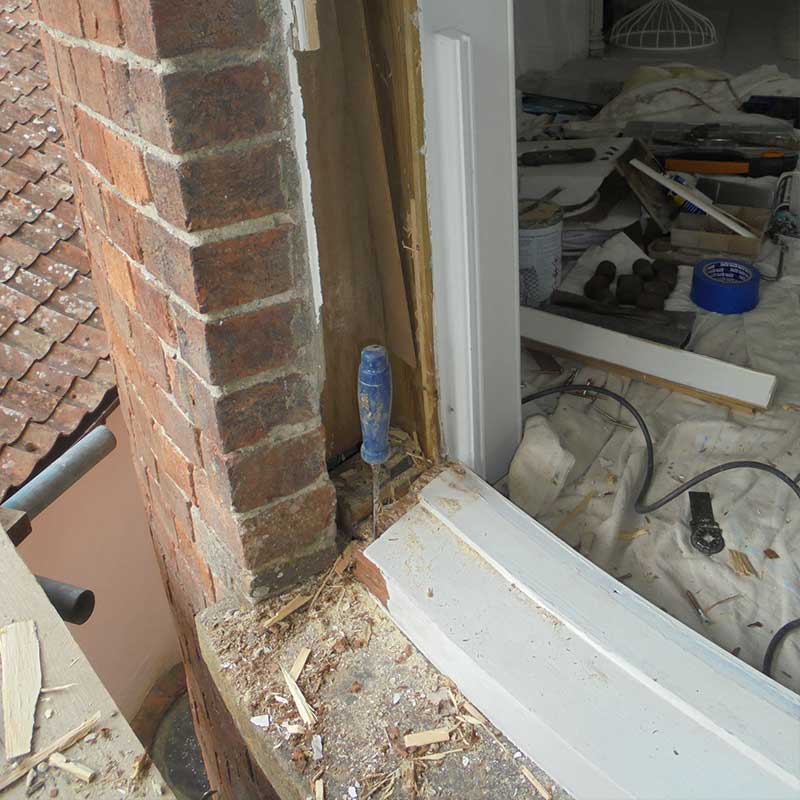 Timber Window Conservation - timber window frame repair