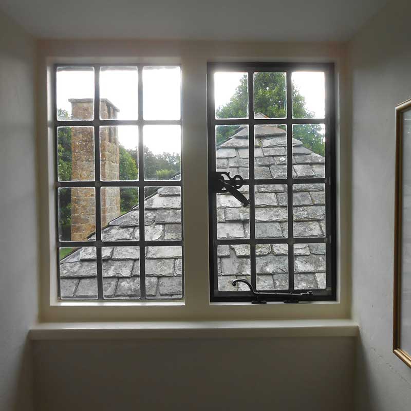 Timber Window Conservation - internal view of windows which have been restored and redecorated