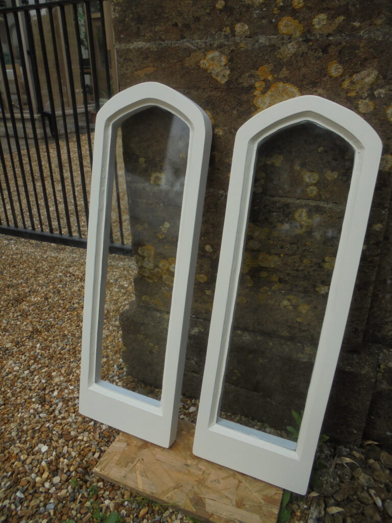 Timber Window Conservation - wood framed leaded windows in a listed building, restored